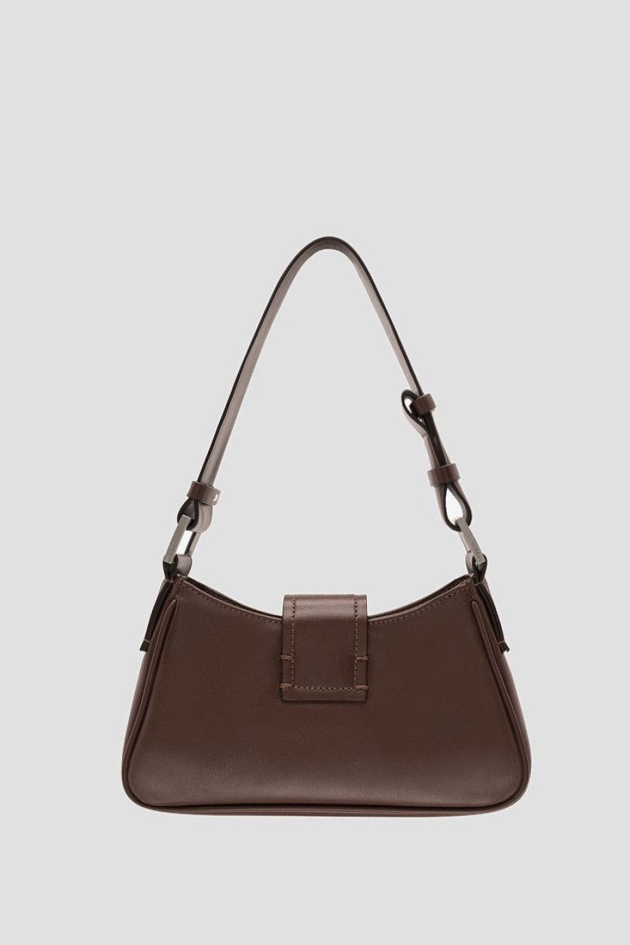 MISBHV Leather Shoulder Bag Small Hot Chocolate Online