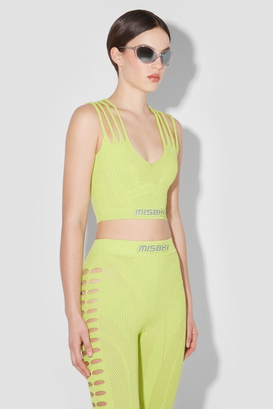 MISBHV Future Sport Mesh Top Lime Wholesale