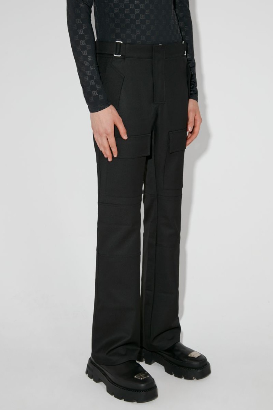 MISBHV Moto Tailoring Relaxed Trousers Black New