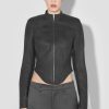 MISBHV Faded Faux Leather Jacket Black Best