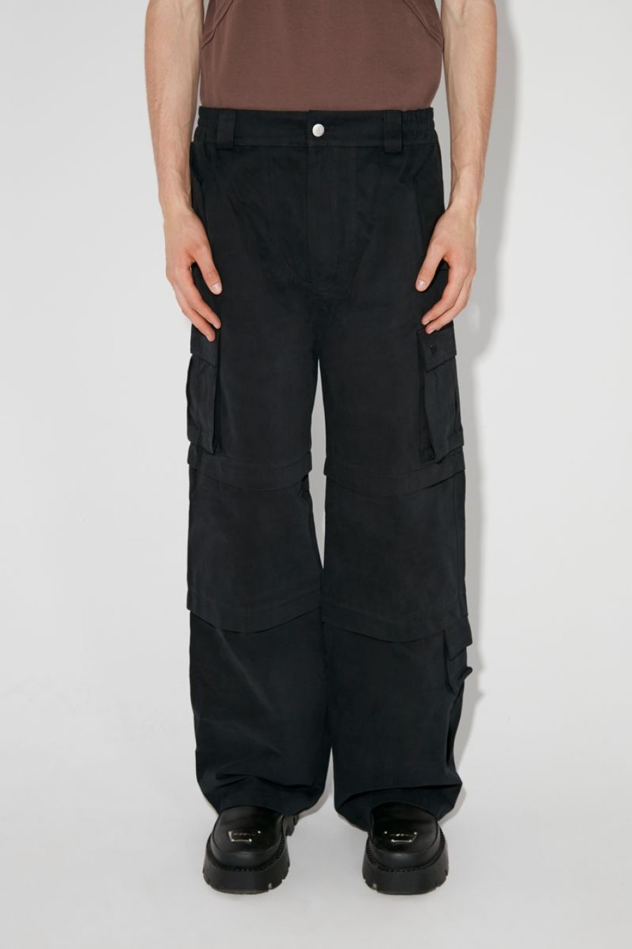 MISBHV Baggy Work Trousers Black Clearance