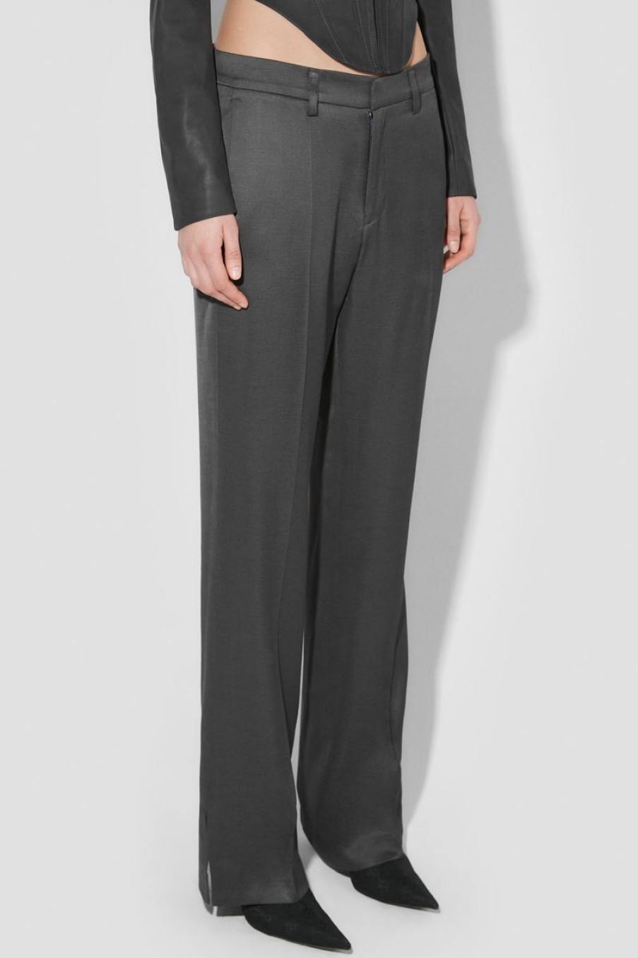 MISBHV Relaxed Tailoring Trousers Grey Clearance