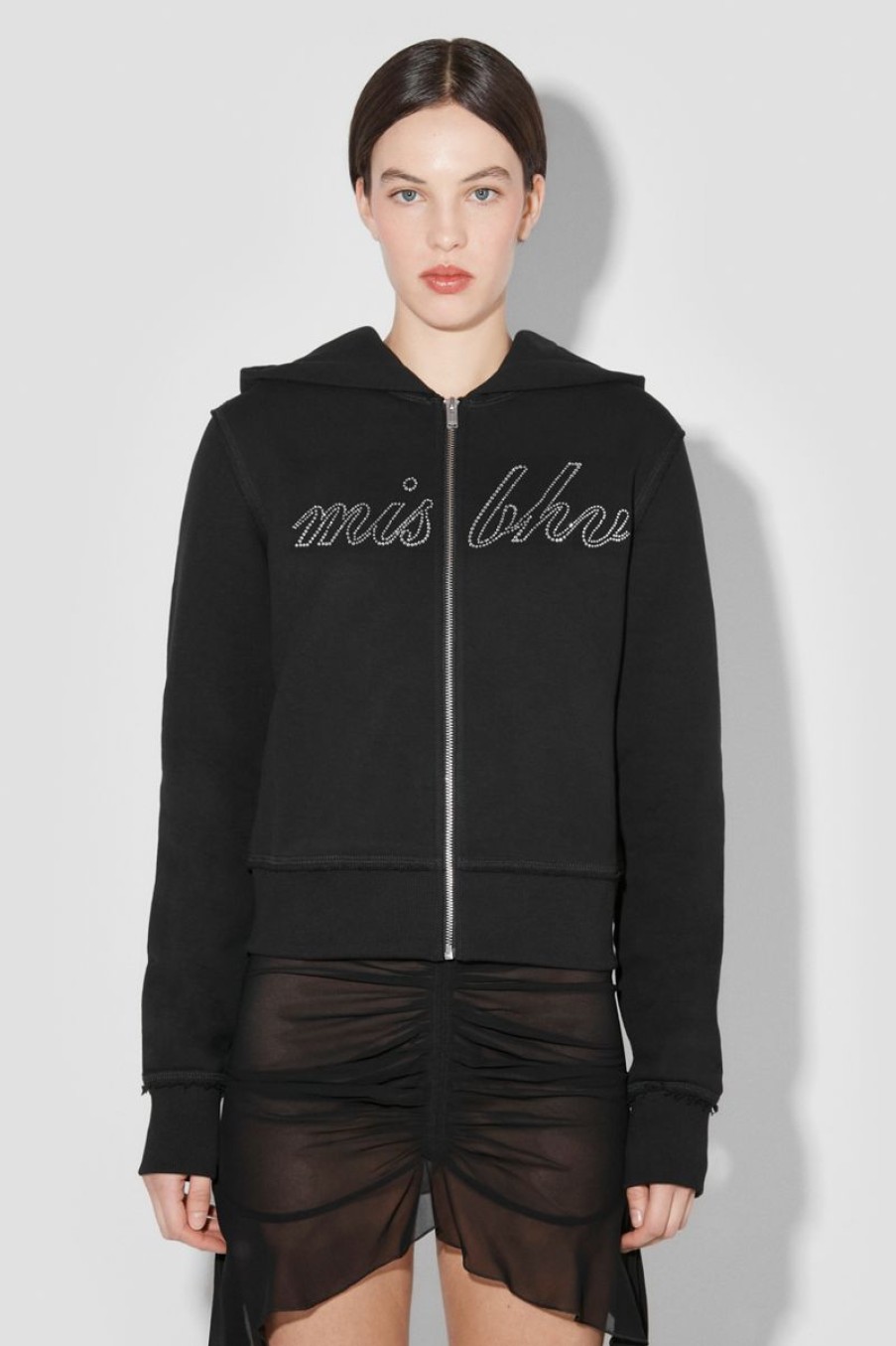 MISBHV Misbhv Crystal Zipped Hoodie Black Best