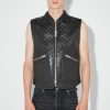 MISBHV Leather Monogram Embossed Vest Black Best