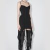 MISBHV Chiffon Mini Dress Black Hot