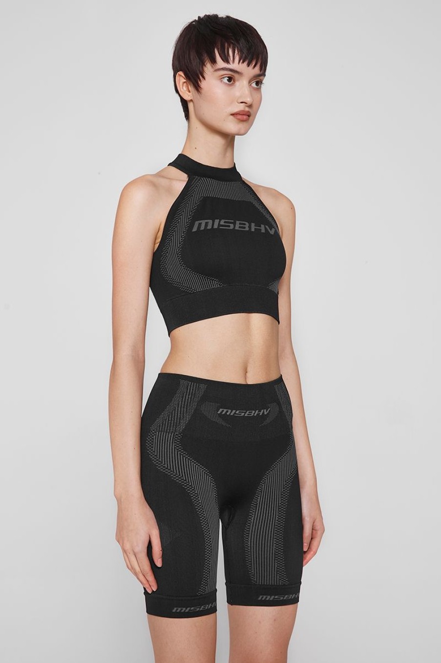 MISBHV Sport Halter Bra Muted Muted Black Online