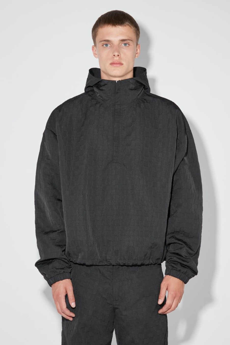 MISBHV Nylon Embossed Anorak Black Wholesale