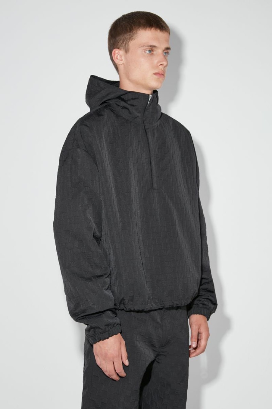 MISBHV Nylon Embossed Anorak Black Wholesale