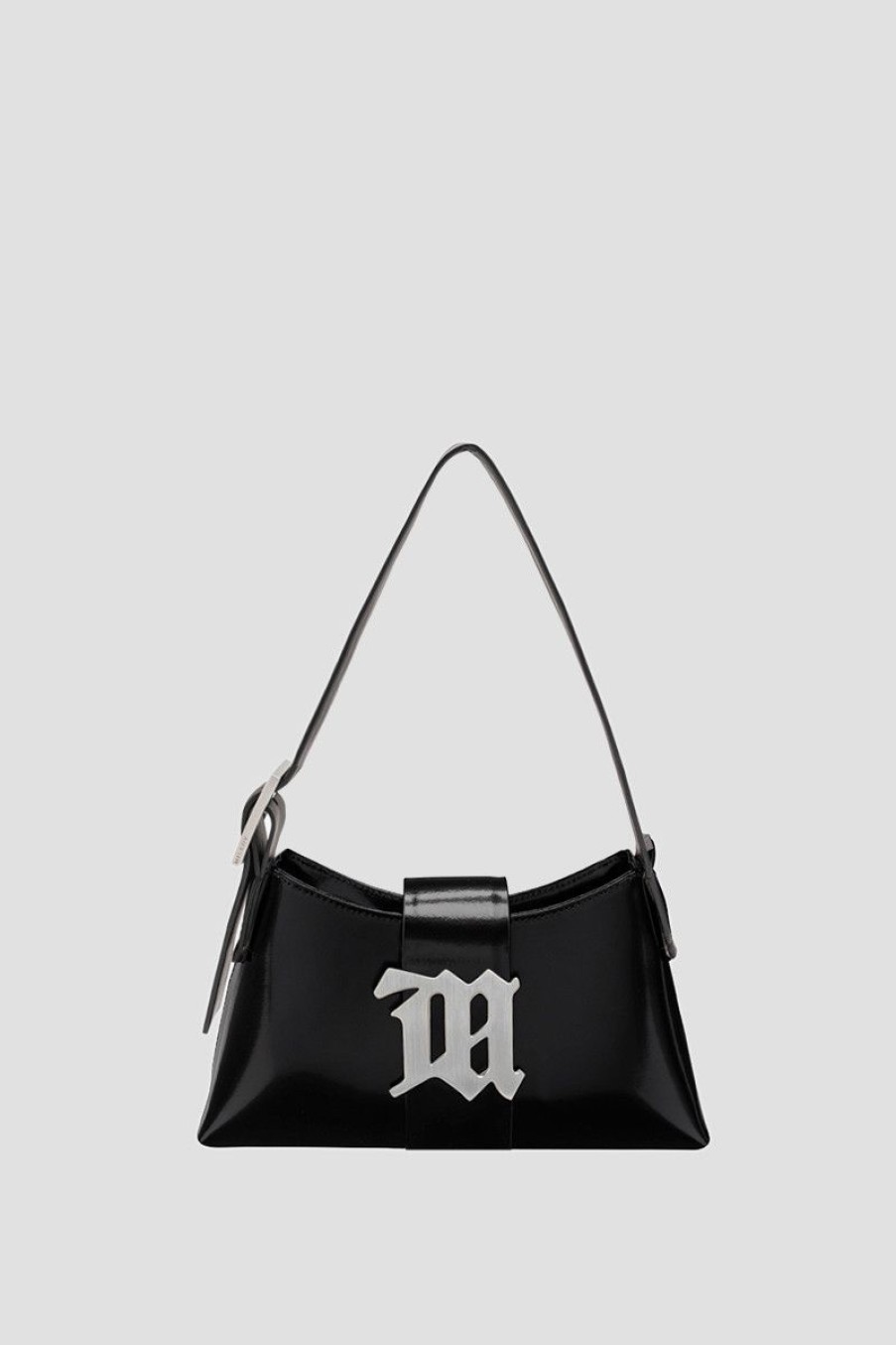 MISBHV Leather Shoulder Bag Mini Black Clearance