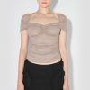 MISBHV Draped T-Shirt Taupe Online