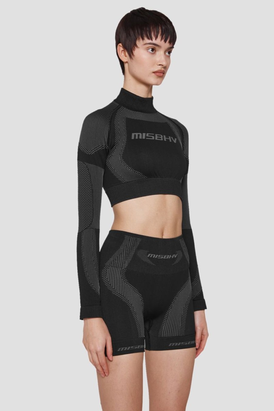 MISBHV Sport Cropped Longsleeve Muted Black Wholesale