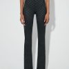 MISBHV Monogram Flared Trousers Black Clearance