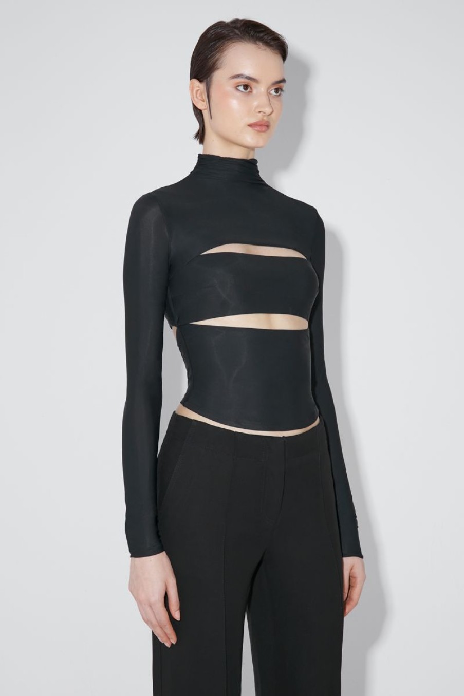 MISBHV Elena Turtleneck Longsleeve Black Hot