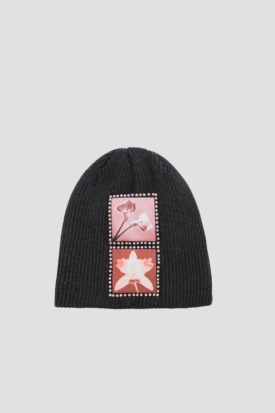 MISBHV Lily / Orchid / Robert Mapplethorpe Beanie Black Clearance