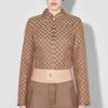 MISBHV Jacquard Monogram Jacket Brown New