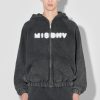 MISBHV Community Zipped Hoodie Washed Black Online