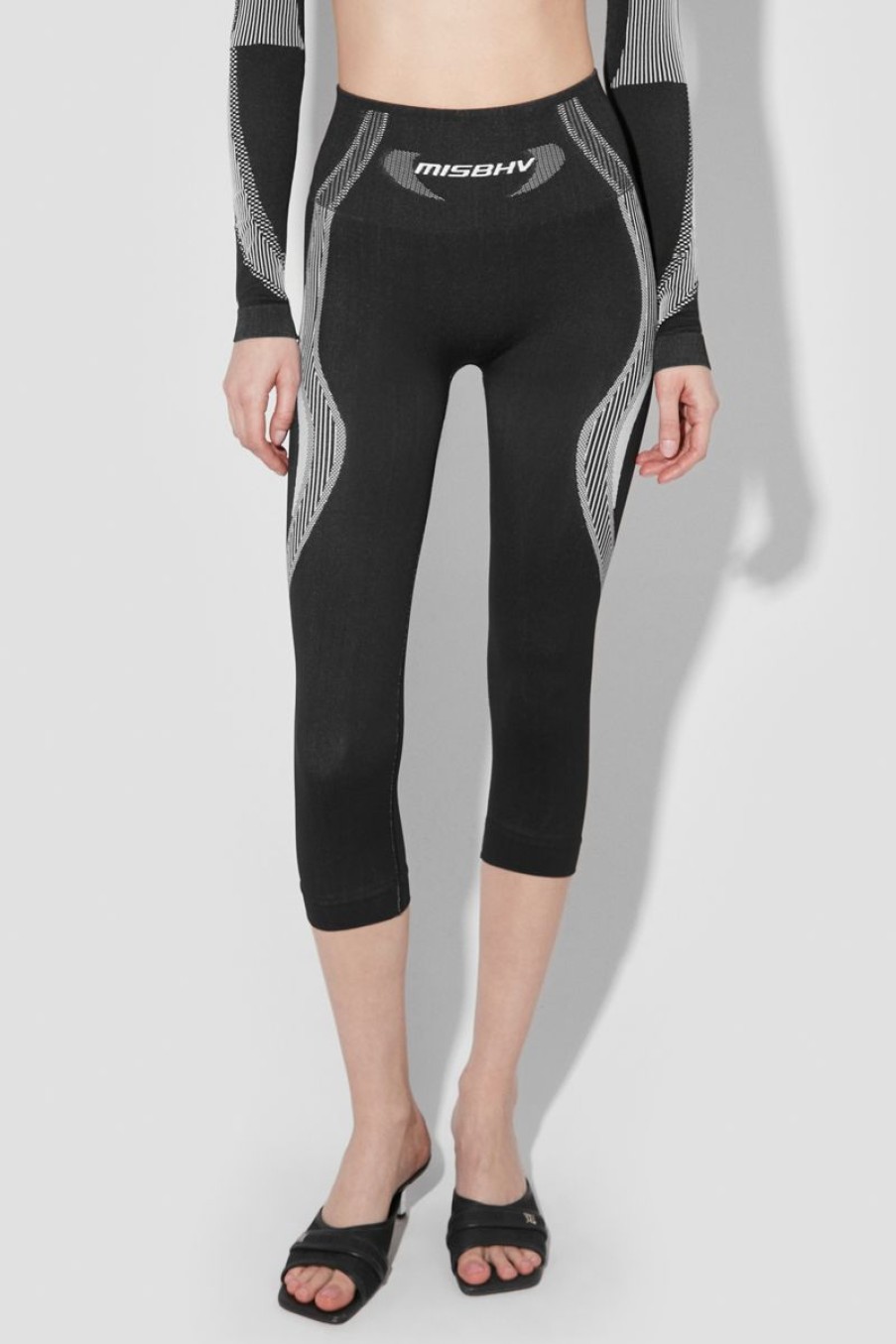 MISBHV Sport Capri Leggings Black/White Best