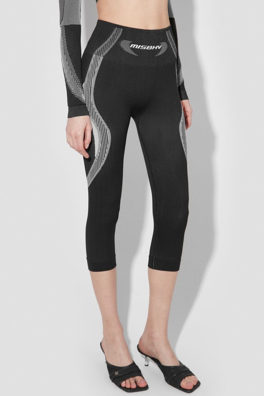 MISBHV Sport Capri Leggings Black/White Best