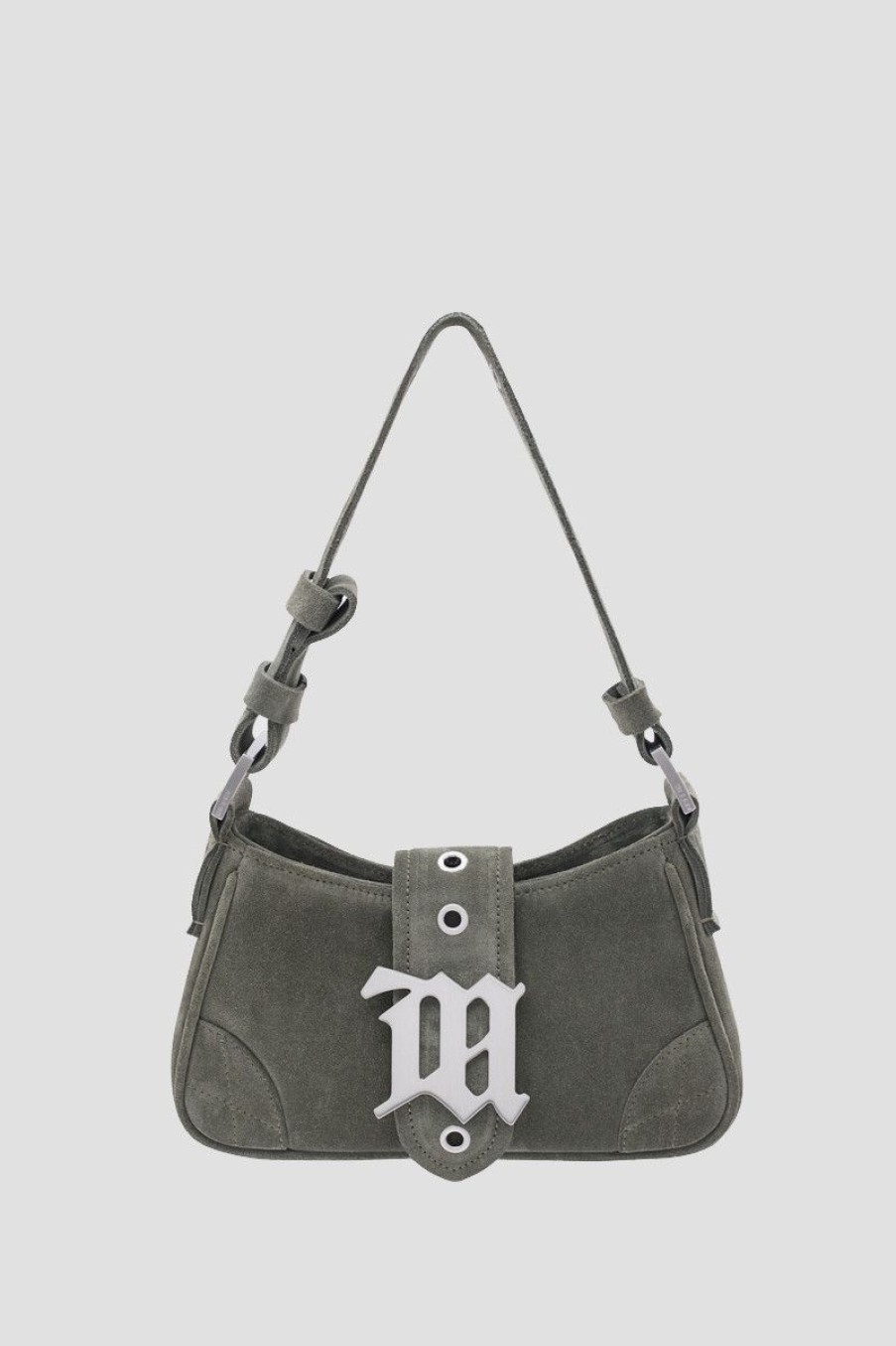 MISBHV Suede Shoulder Bag Small Moss Online