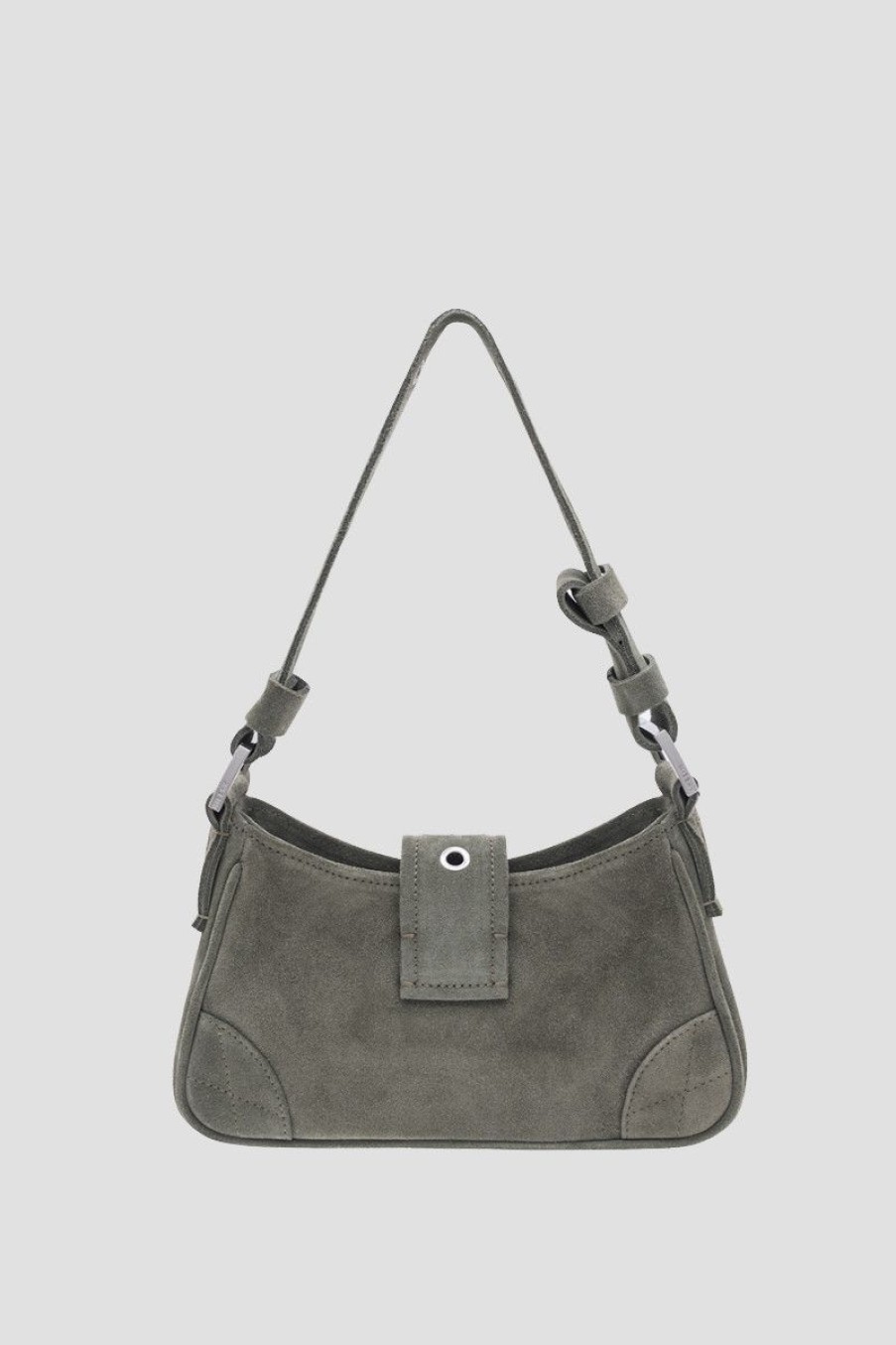 MISBHV Suede Shoulder Bag Small Moss Online