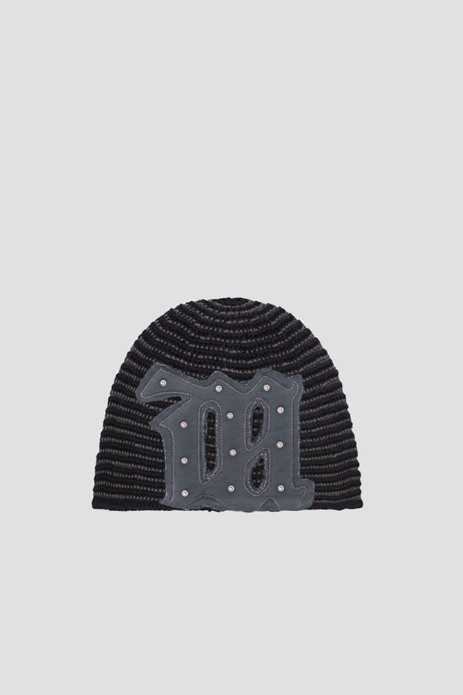 MISBHV Faded Crochet Beanie Black Online