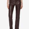 MISBHV Vegan Leather Trousers Brown Online