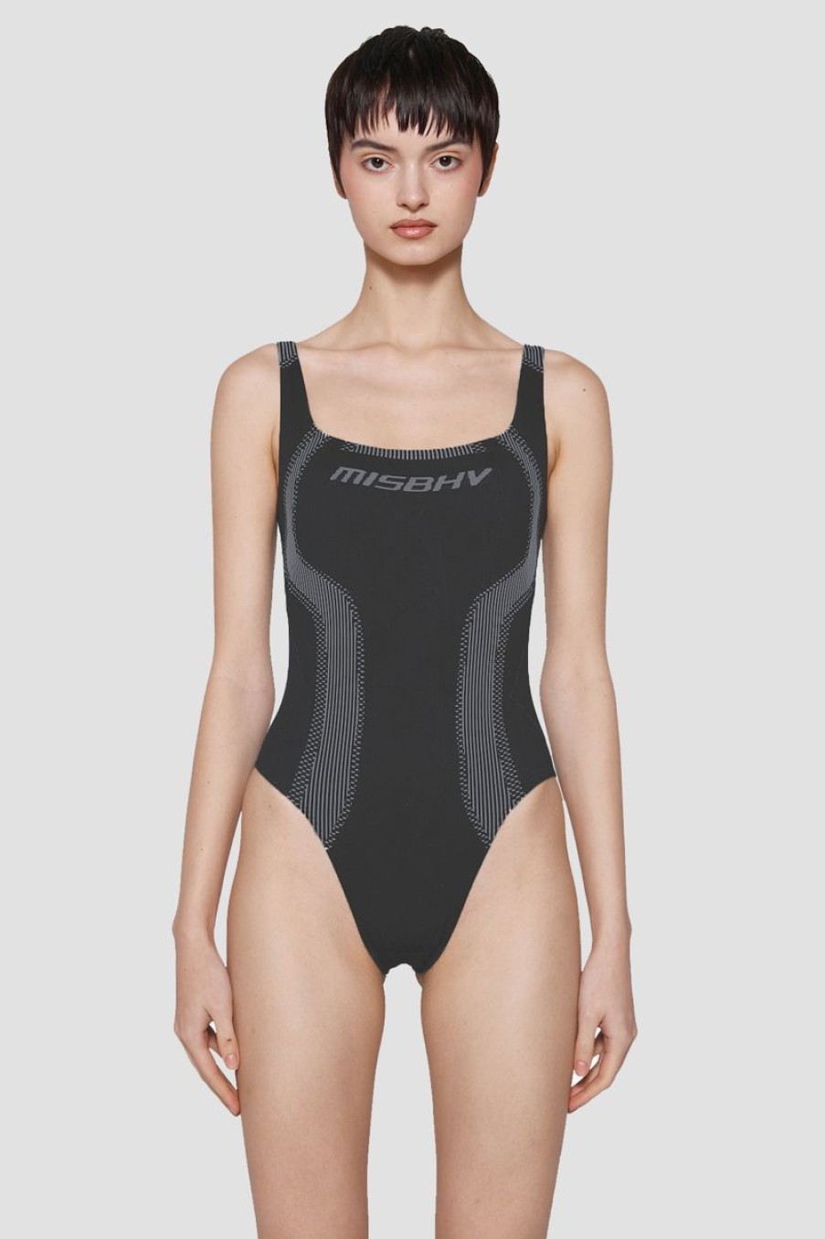 MISBHV Sport Bodysuit Muted Black Clearance