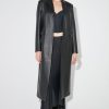 MISBHV Long Leather Coat Black Online