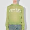 MISBHV Unbrushed Mohair Open Knit Lime Hot