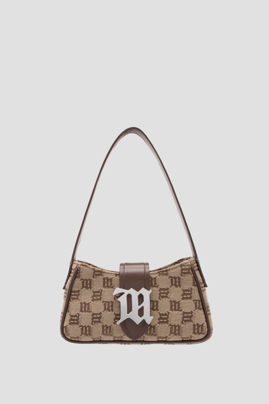 MISBHV Jacquard Monogram Shoulder Bag Mini Biscotto Hot