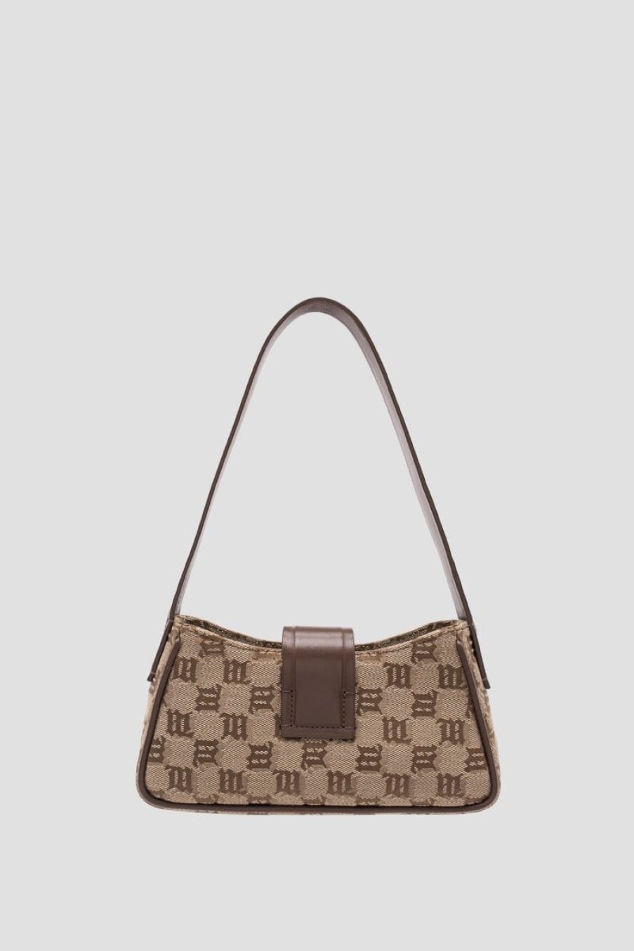 MISBHV Jacquard Monogram Shoulder Bag Mini Biscotto Hot