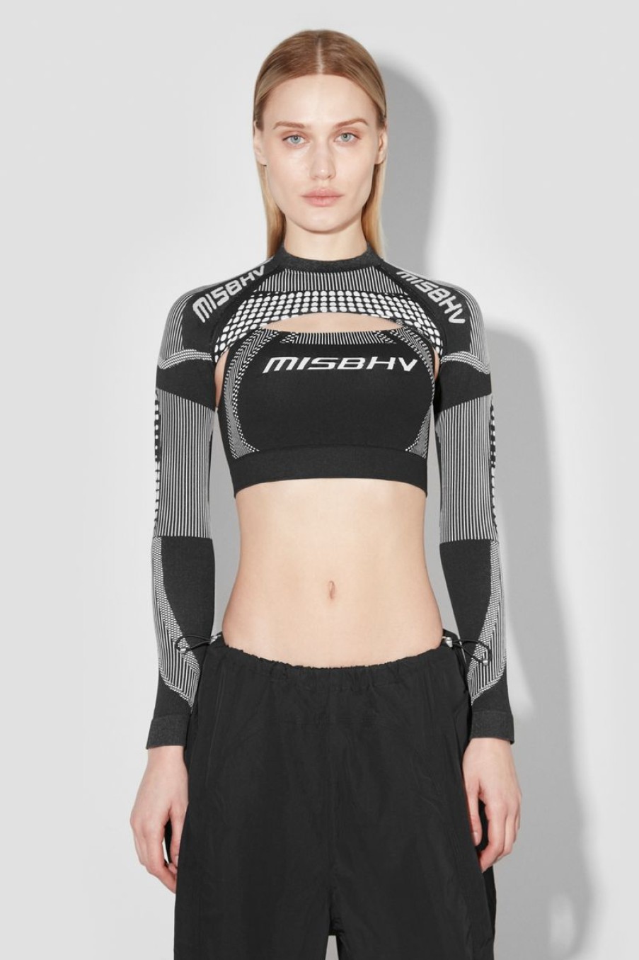 MISBHV Sport Shrug Longsleeve Black/White Best