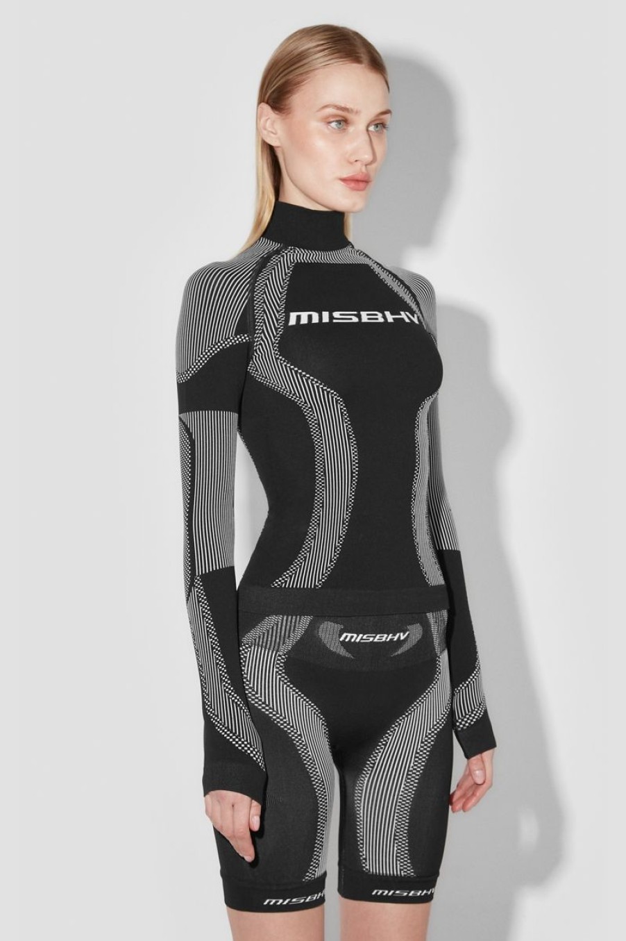 MISBHV Sport Active Wear Longsleeve Black/White Wholesale